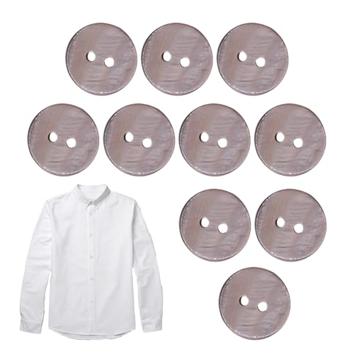 Lose Schalenknöpfe – natürliche Lochmuschelknöpfe für das Handwerk | Elegante Perlmuttschale mit Gogo-Stiloptionen | Steppdecke mit runder Schale für Projekte von Générique