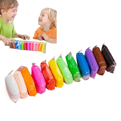 Lufttrockener Ton für Kinder – Modellier-Set für Handwerk, ungiftiger Bastelton | Projekte für frühes Lernen, weicher Tonpaket, Bildung zu Hause, Fun Art Crafting von Générique