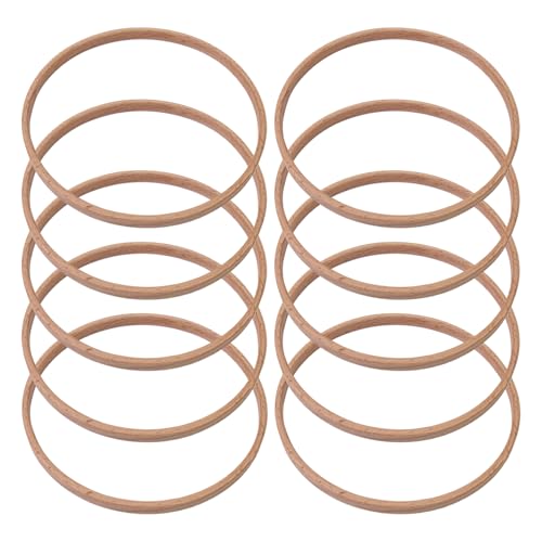 Macrame – Blumenreifen | Set mit 10 dekorativen Bastelringen aus Holz – natürliches wiederverwendbares DIY-Zubehör für die Herstellung von Kränzen, Hochzeitsdekoration, Projekten Macrame – Blumenreifen | Set mit 10 dekorativen Bastelringen aus Holz – natürliches wiederverwendbares DIY-Zubehör für die Herstellung von Kränzen, Hochzeitsdekoration, Projekten von Générique