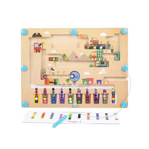 Magnetfarbe und Labyrinth, Labyrinth des Magneten – Aktivitätsbox für Puzzles aus – Logik lernen feine Motorskills Spielzeug für Vorschule Mädchen Magnetfarbe und Labyrinth, Labyrinth des Magneten – Aktivitätsbox für Puzzles aus – Logik lernen feine Motorskills Spielzeug für Vorschule Mädchen von Générique