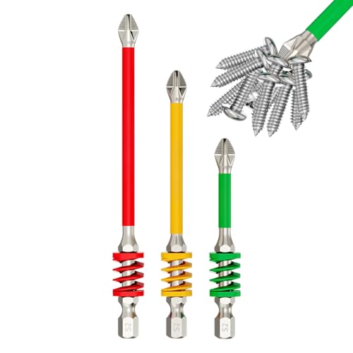 Magnetische Schraubendreher-Bits – Federbohrer | Zubehör zum Präzisionsbohren für Carpenerie, Mechanik, Automobil, Industrie, Bau Magnetische Schraubendreher-Bits – Federbohrer | Zubehör zum Präzisionsbohren für Carpenerie, Mechanik, Automobil, Industrie, Bau von Générique