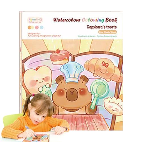 Malbuch auf Wasserbasis, Malset für Kindergarten, tragbares Aquarell-Set mit Cartoons für Reisen, Schule, Zuhause und Kindergarten, ab 3 Jahren Malbuch auf Wasserbasis, Malset für Kindergarten, tragbares Aquarell-Set mit Cartoons für Reisen, Schule, Zuhause und Kindergarten, ab 3 Jahren von Générique