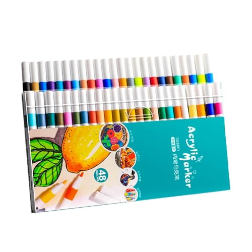 Malmarker Stoffmarker, dünner Acryl-Stift | Langlebige Marker, leichte Marker, einfache Stützmarker, Geschenke für Geburtstage, Tage und Malmarker Stoffmarker, dünner Acryl-Stift | Langlebige Marker, leichte Marker, einfache Stützmarker, Geschenke für Geburtstage, Tage und von Générique
