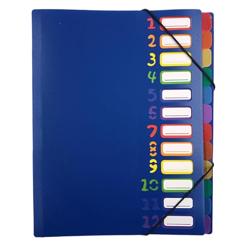 Mappen mit mehreren Taschen, Dokumentenorganisator, erweiterbarer Ordner-Organizer für Dokumentenmanager, tragbare Aktenordner für Rechnungen, Briefe, Papiere von Générique
