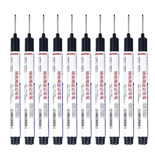 Marker mit langer Spitze, Konstruktionsstifte, wasserfeste Konstruktionsmalstifte, Langer Kopf Tieflochmarker, 10 Stück, Metallmarker, Farbmarker Marker mit langer Spitze, Konstruktionsstifte, wasserfeste Konstruktionsmalstifte, Langer Kopf Tieflochmarker, 10 Stück, Metallmarker, Farbmarker von Générique