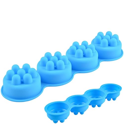 Massage-Seifenform - Silikontablett für Seifenherstellung, wiederverwendbare Formen für Lotionen | Flexibles und antihaftbeschichtetes Design, einfaches Lösen, hitzebeständiges Material für von Générique