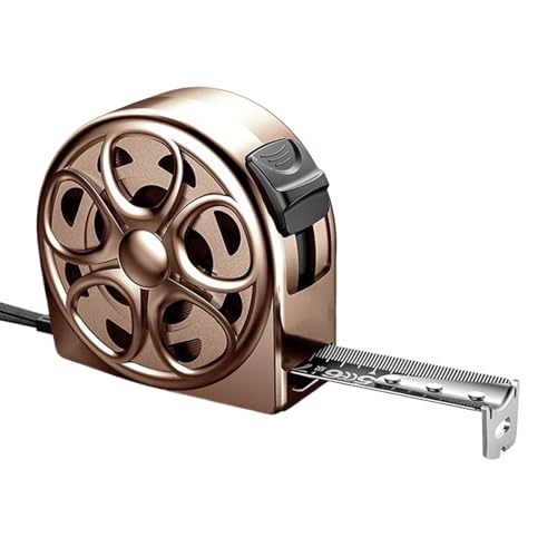 Messband aus Edelstahl – beidseitige Metallklinge | hohles Design zum Messen des Bandes mit Schnellverschluss | stoßabsorbierender Fall | manuelles Messwerkzeug im Herbst für Indus von Générique
