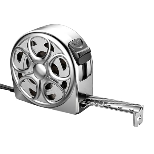 Messband aus Edelstahl – beidseitige Metallklinge | hohles Design zum Messen des Bandes mit Schnellverschluss | stoßabsorbierender Fall | manuelles Messwerkzeug im Herbst für Indus von Générique