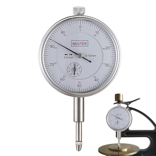 Messgerät für Tischsägen | Mechanische Anzeige – Präzisionstester 0 – 10 mm mit Auflösung 0,01 mm | für industrielle Maschinen, mechanische Herstellung, Möbel und von Générique