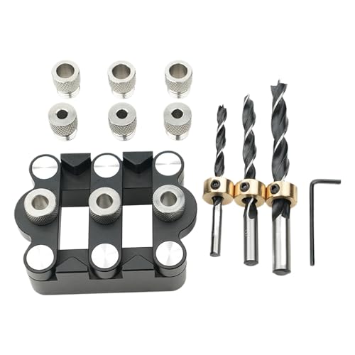 Metall-Bohrloch-Set, Dübelschablonen-Set, vielseitiges Egozentrisches Dübel-Set – tragbares Holzwerkzeug-Set, präziser Loch-Locator für Zuhause, Atel Metall-Bohrloch-Set, Dübelschablonen-Set, vielseitiges Egozentrisches Dübel-Set – tragbares Holzwerkzeug-Set, präziser Loch-Locator für Zuhause, Atel von Générique