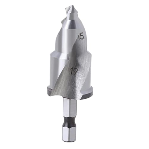 Metall-Fräser, Fräsbohrer aus Metall, Reibahle Bohrer für sichere Fräsleitungen, PVC-Anschlusssparer, Rohrreibahle, robuster Reibahle Bit für Holz und Metall von Générique