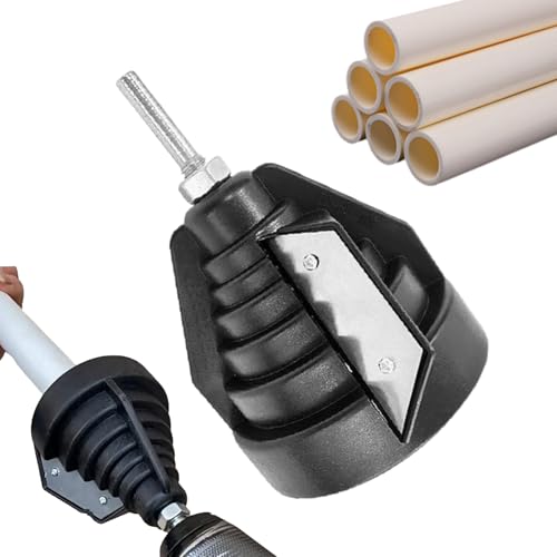 Metallfasenwerkzeug, 2,95 x 2,87 Zoll Überlauffasenwerkzeug, tragbares Fasenüberlaufwerkzeug, Handbuch für Fliesenkratzer mit abgeschrägten Kanten, 20 bis 63 mm, PVC, Trimmer für Kanten von Générique