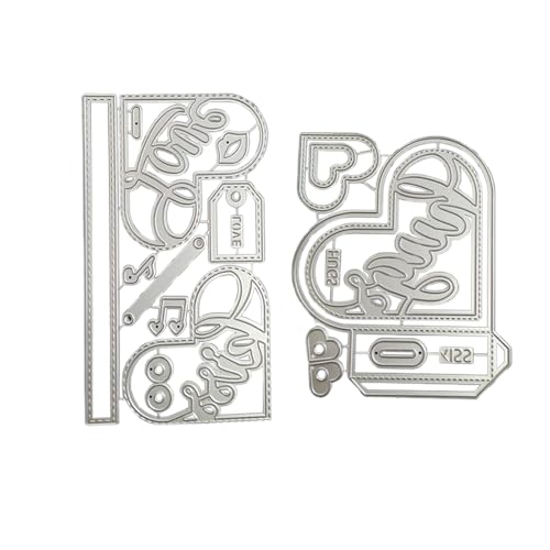 Metallstempelschnitte in Herzform – Stanz- und 3D-Prägeblöcke, dekorative Schnittformen | Metall für Bastelkarten, Scrapbooking Metallstempelschnitte in Herzform – Stanz- und 3D-Prägeblöcke, dekorative Schnittformen | Metall für Bastelkarten, Scrapbooking von Générique