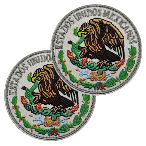 Mexikanisches Flaggen-Emblem, mexikanisches Flaggen-Patch, vielseitig verwendbares patriotisches Nationalemblem, niedliches mexikanisches Emblem, 2 Stück, bunte dekorative Aufnäher für Westen, Hüte Mexikanisches Flaggen-Emblem, mexikanisches Flaggen-Patch, vielseitig verwendbares patriotisches Nationalemblem, niedliches mexikanisches Emblem, 2 Stück, bunte dekorative Aufnäher für Westen, Hüte von Générique