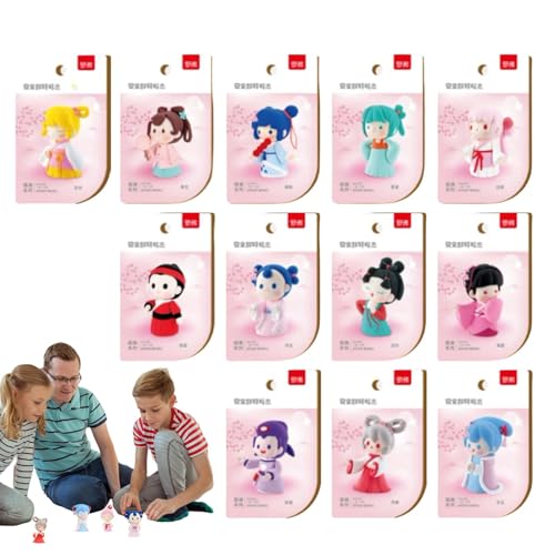 Modelliermassen-Set für Spielzeug-Set aus luftgetrocknetem Ton, 12 x kreative Prinzessinnen, Spielzeug aus luftgetrocknetem Ton, interaktive Kunst für und Mädchen für Kreativität von Générique