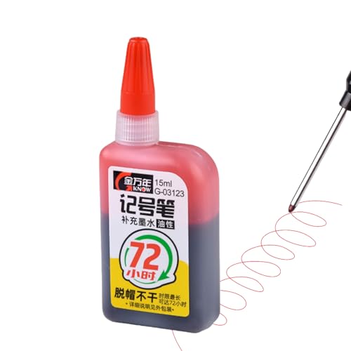 Nachfülltinte für Permanentmarker – inkl. Permanentmarker Tinte Super Color Tinte, Bastelzubehör auf Ölbasis, Zubehör für mehrfarbige Marker Nachfülltinte für Permanentmarker – inkl. Permanentmarker Tinte Super Color Tinte, Bastelzubehör auf Ölbasis, Zubehör für mehrfarbige Marker von Générique