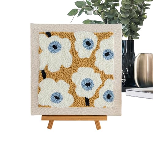 Nadelperforation Kits für Erwachsene, Punching Sticken Kit Einfache Tufting Mat Decoration Craft Kit Handheld Kit Schlagmatte Werkzeug Kit für Anfänger Frauen von Générique
