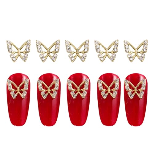 Nagel-Charme, Nagel-Strass | 10 Stück Nagelschmuck Schmetterlinge - Nagelschmuck Nagelschmuck Nagelschmuck Acryl Nagel Charm Handwerk Dekorationen Schuhe von Générique