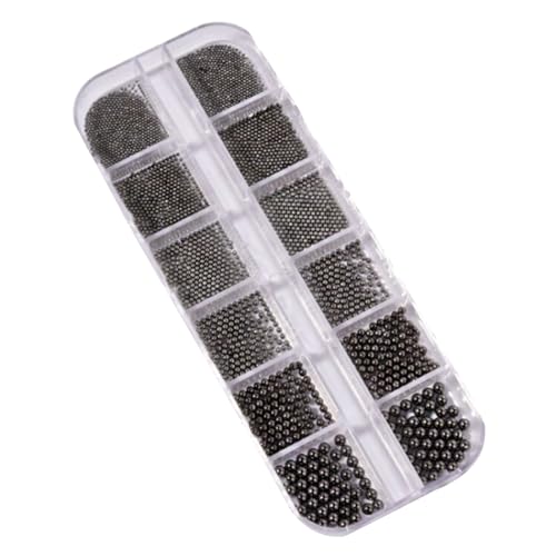 Nail Beads, 3D gemischte Größe Charm Zubehör, Silber und Gold Kaviar Beads, Manicure Jewelry Making, Craft Decoration, 1 Set, For, Crafts, Salon Use Women Teens Adult Nail Beads, 3D gemischte Größe Charm Zubehör, Silber und Gold Kaviar Beads, Manicure Jewelry Making, Craft Decoration, 1 Set, For, Crafts, Salon Use Women Teens Adult von Générique