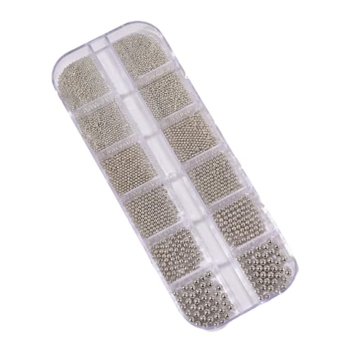 Nail Beads, 3D gemischte Größe Charm Zubehör, Silber und Gold Kaviar Beads, Manicure Jewelry Making, Craft Decoration, 1 Set, For, Crafts, Salon Use Women Teens Adult Nail Beads, 3D gemischte Größe Charm Zubehör, Silber und Gold Kaviar Beads, Manicure Jewelry Making, Craft Decoration, 1 Set, For, Crafts, Salon Use Women Teens Adult von Générique