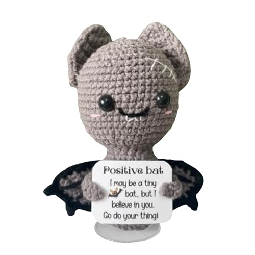 Niedliche Kartoffelpuppe mit positivem Leben, lustig, gestrickt, Tier-Häkeln, Fledermausdekoration, gehäkelt, handgefertigt Niedliche Kartoffelpuppe mit positivem Leben, lustig, gestrickt, Tier-Häkeln, Fledermausdekoration, gehäkelt, handgefertigt von Générique