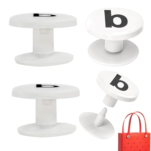Nieten für Reisetasche, Clips für Strandtasche, 4 Stück, weiß, bedruckt, Clips für Strandtasche, Tasche, Tasche, wasserdicht, zum Befestigen des Griffs Nieten für Reisetasche, Clips für Strandtasche, 4 Stück, weiß, bedruckt, Clips für Strandtasche, Tasche, Tasche, wasserdicht, zum Befestigen des Griffs von Générique