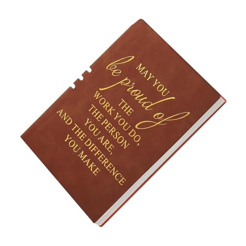 Notizbuch für Herren, gebundenes Notizbuch aus PU-Leder, A5-Größe, Schulbedarf, Motivationstagebuch, Notizbuch, Notizbuch, PU-Ledereinband von Générique