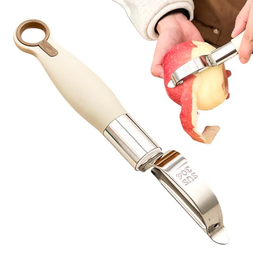Obstschäler – Apfelschäler aus Edelstahl, manuelles Werkzeug, rutschfester Griff mit Reibe und Multifunktionsschneider, Küchenzubehör, spülmaschinenfest, für und Obstschäler – Apfelschäler aus Edelstahl, manuelles Werkzeug, rutschfester Griff mit Reibe und Multifunktionsschneider, Küchenzubehör, spülmaschinenfest, für und von Générique