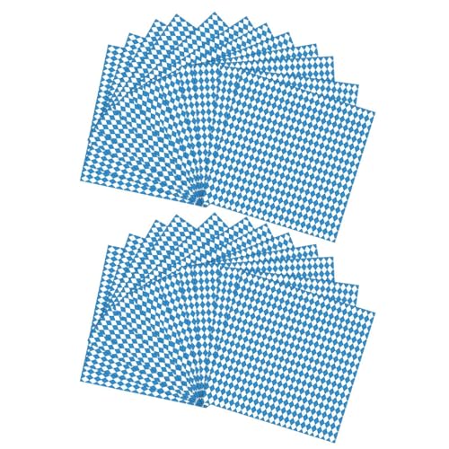 Oktoberfest Dekorationsset, Oktoberfest Versammlungsbedarf 24-teiliges Geschirrset zum Sammeln, Blue And White Flag Supplies dient 24 Gäste zum Versammlung von Générique
