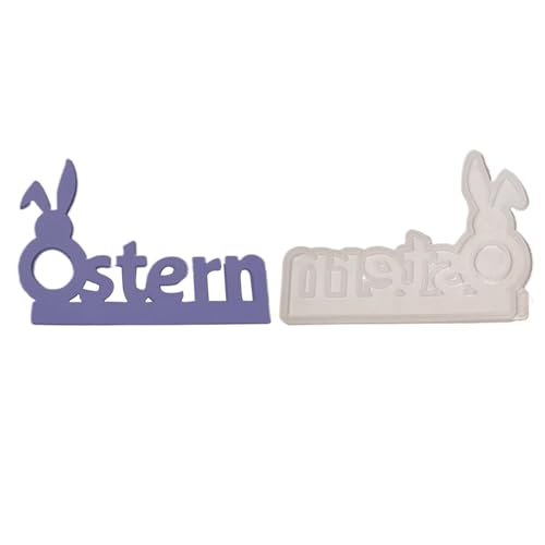 Osterformen aus Silikon, Osterformen aus Silikon – Gipsformen mit Osterhasen, Buchstaben, Gipsformen, Urlaubs-Gips, Epoxidharz, für die Dekoration des Hauses von Ostern von Générique
