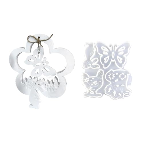 Osterharzformen, Frühlingsharzformen | Ostern Osterblumen Ostern Gießform Hühnerhasen Gipsform - Urlaub Ornament Formen aus Silikon, Beton Ton Form von Générique