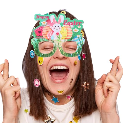 【Ostertag Fotokabine Requisiten,Osterhasen Eier Brillen Requisiten,Frohe Ostern Brillen Dekorationen,Kaninchen Ei Sonnenbrille für Erwachsene, Rahmen 【Ostertag Fotokabine Requisiten,Osterhasen Eier Brillen Requisiten,Frohe Ostern Brillen Dekorationen,Kaninchen Ei Sonnenbrille für Erwachsene, Rahmen von Générique