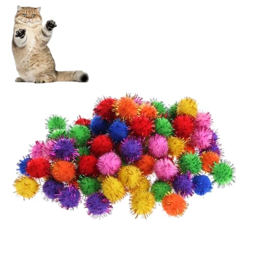 Pailletten für Handwerk, bunte Poms für Handwerk – Pom-Kugeln mit bunten Pailletten – 100 x Craft bietet interaktives Spielzeug, Kunst und Handwerk Dekoration Pailletten für Handwerk, bunte Poms für Handwerk – Pom-Kugeln mit bunten Pailletten – 100 x Craft bietet interaktives Spielzeug, Kunst und Handwerk Dekoration von Générique