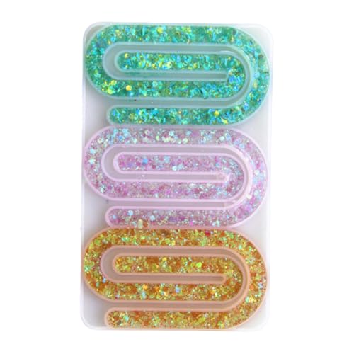Paperclip Silikonformen, Paper Clip Shape Silikon Mold, Jewelry Casting Supplies, Chocolate Dessert Tray, Creative Baking Tool für Kühlschrank Kuchen Familie, 4,02 x 2,17 Zoll Paperclip Silikonformen, Paper Clip Shape Silikon Mold, Jewelry Casting Supplies, Chocolate Dessert Tray, Creative Baking Tool für Kühlschrank Kuchen Familie, 4,02 x 2,17 Zoll von Générique
