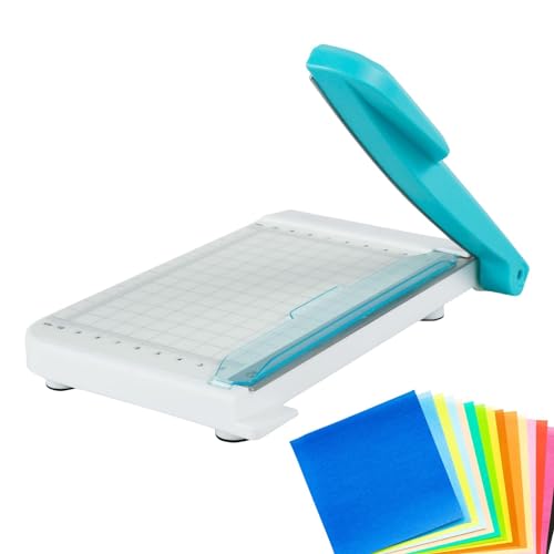 Papierschneider für Handwerk, Papierschneider im drehbaren Stil – Papierschneider mit kleinem Maßstab von 15,2 cm (6 Zoll) | Rutschfester Kartonschneider, Schneidebrett aus Weichpapier von Générique