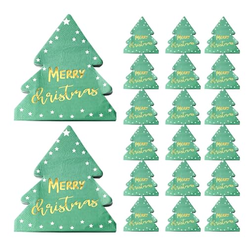 Papierservietten, Weihnachtsbaum, Weihnachtsgästeservietten, Mittagessen mit Cartoon-Baum, Weihnachten für Hotel, Restaurant, Küche von Générique
