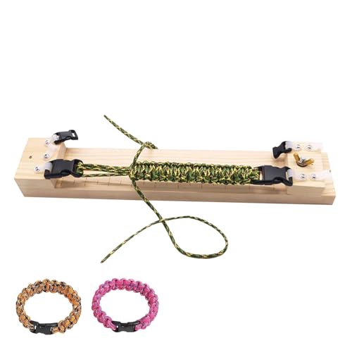 Paracord Jig – Armband verstellbar von 30,5 cm für Schmuckherstellung, Freundschaftsgewebe mit rutschfester Basis, Werkzeug für Projekte, Material aus Holz, Geschenkverpackung, 13,78 cm Paracord Jig – Armband verstellbar von 30,5 cm für Schmuckherstellung, Freundschaftsgewebe mit rutschfester Basis, Werkzeug für Projekte, Material aus Holz, Geschenkverpackung, 13,78 cm von Générique