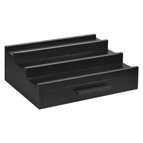 Parfüm-Rack-Organizer – Kölnisch-Ständer, Parfümanzeige | Aufbewahrungsbox aus Holz mit mehreren Ebenen für die wesentliche Kommode, parfümierter Flaschenhalter, Feuerholder-Organizer von Générique