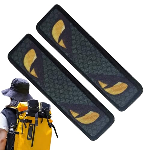 Patches für Kleidung, Jacken-Patches – Schlangenaugen-Patchaufkleber, reflektierendes 2er-Set für Rucksackhelme, Aufkleber für Jacken Patches für Kleidung, Jacken-Patches – Schlangenaugen-Patchaufkleber, reflektierendes 2er-Set für Rucksackhelme, Aufkleber für Jacken von Générique