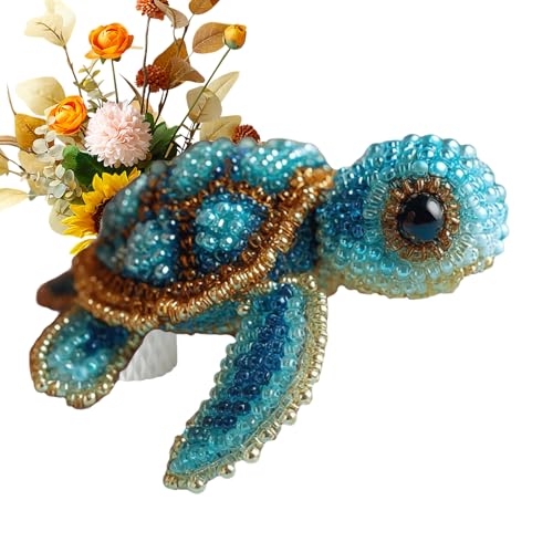 Perlenstickerei-Set – Stickerei-Set für Tiere für Anfänger | SEA Tier | Schmuckprojekte 3D Handwerk für Hobby, Innendekoration, Aktivität von Générique