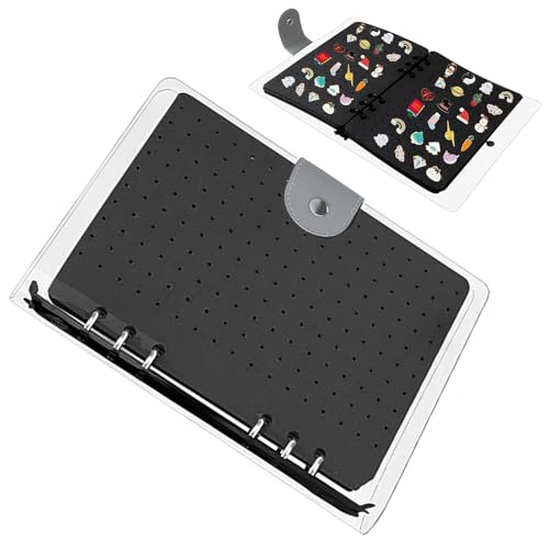 Pin-Sammlung Display-Buch – Schmuck-Binder aus Filz mit 6 Seiten für Nieten und Broschen | Kompakte Reise-Aufbewahrungsbox, Organizer für Ohren Pin-Sammlung Display-Buch – Schmuck-Binder aus Filz mit 6 Seiten für Nieten und Broschen | Kompakte Reise-Aufbewahrungsbox, Organizer für Ohren von Générique