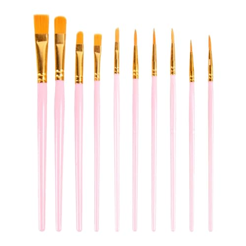 Pinsel-Set – 10 Stück Detailbürsten für Acrylmalerei | Miniatur-Details und Felsmalerei | Gesichts-Nagelkunst | für Acrylmalerei, Kunst, Öl, Gesicht, Pinsel-Set – 10 Stück Detailbürsten für Acrylmalerei | Miniatur-Details und Felsmalerei | Gesichts-Nagelkunst | für Acrylmalerei, Kunst, Öl, Gesicht, von Générique