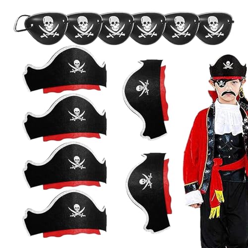 Piraten-Themenpartyzubehör | Piratenkostüm für Halloween | Aufblasbare Schwerter für Halloween-Augen-Patches für Cosplay-Party Piraten-Themenpartyzubehör | Piratenkostüm für Halloween | Aufblasbare Schwerter für Halloween-Augen-Patches für Cosplay-Party von Générique