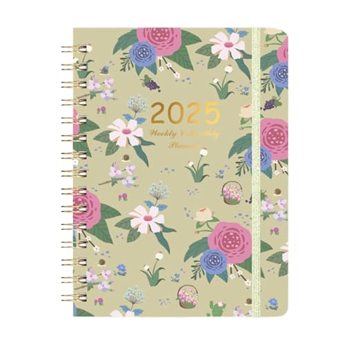 Planer Notizbuch, Planer 2025 - Doppeldrahtgebundenes Notizbuch, Fern-Lern- und Arbeitsplaner, Organizer für Schulbedarf und Erwachsene Planer Notizbuch, Planer 2025 - Doppeldrahtgebundenes Notizbuch, Fern-Lern- und Arbeitsplaner, Organizer für Schulbedarf und Erwachsene von Générique