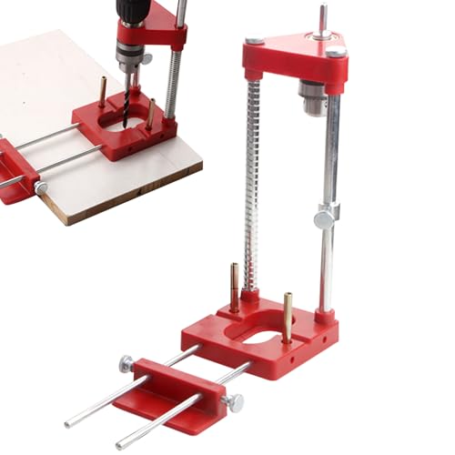Pocket Jig Kit, Hole Punch Drilling Locator Adjustable, Precision Drilling Guide Tool, Furniture Hardware Template for Wardrobe and Cabinet Woodworking Projects, Red, Black Pocket Jig Kit, Hole Punch Drilling Locator Adjustable, Precision Drilling Guide Tool, Furniture Hardware Template for Wardrobe and Cabinet Woodworking Projects, Red, Black von Générique
