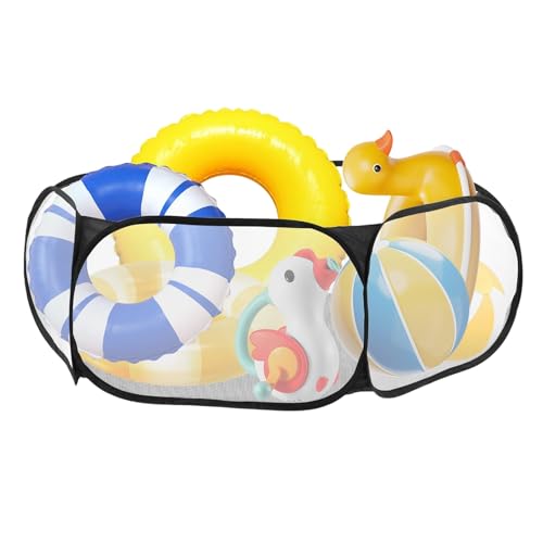Poolaufbewahrung – Ball-Organizer – Aufbewahrungsbehälter aus Netzstoff, faltbar, für Garten, Pool, Outdoor, und Poolaufbewahrung – Ball-Organizer – Aufbewahrungsbehälter aus Netzstoff, faltbar, für Garten, Pool, Outdoor, und von Générique