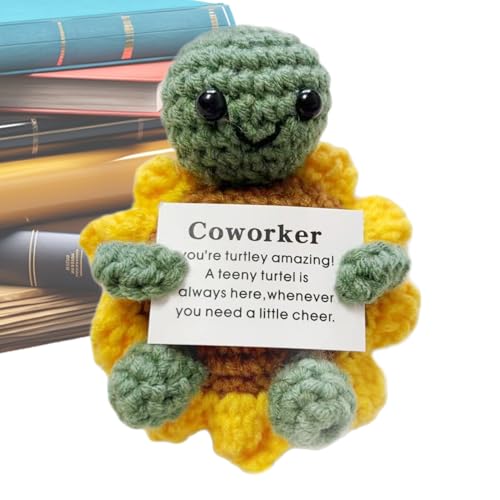 Positive Häkelnadel, Schildkröte, inspirierend | Plüschtier aus weichem und motivierendem Plüsch für Geburtstag, Geschenk, Diplom, Krankenschwester, Lehrer Positive Häkelnadel, Schildkröte, inspirierend | Plüschtier aus weichem und motivierendem Plüsch für Geburtstag, Geschenk, Diplom, Krankenschwester, Lehrer von Générique