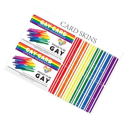Regenbogen-Kreditkartenaufkleber, Debitkartenaufkleber – Skin für Debitkarten, Kreditkarten- und Debitkartenaufkleber, abnehmbar, blasenfrei zum Schutz und Schutz von Générique