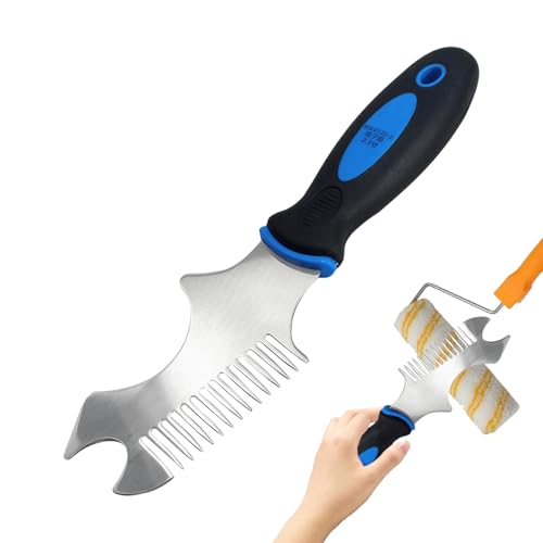 Reinigungswerkzeug und Rollenwerkzeug – Pinsel aus Edelstahl | Acryl- und Ölfarben Cleaner | ergonomischer Griff mit Löchern zum Aufhängen für Brikol-Projekte Reinigungswerkzeug und Rollenwerkzeug – Pinsel aus Edelstahl | Acryl- und Ölfarben Cleaner | ergonomischer Griff mit Löchern zum Aufhängen für Brikol-Projekte von Générique