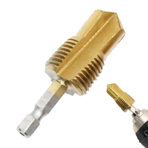 Reparaturbit für Wasserschlauch – 1/2 oder 3/4 Zoll, Rohrreparatur-Bit, Rohrreparaturbohrer, langlebiges Klempnerwerkzeug zur Fixierung von Leckagen, Wartungsbit von Générique